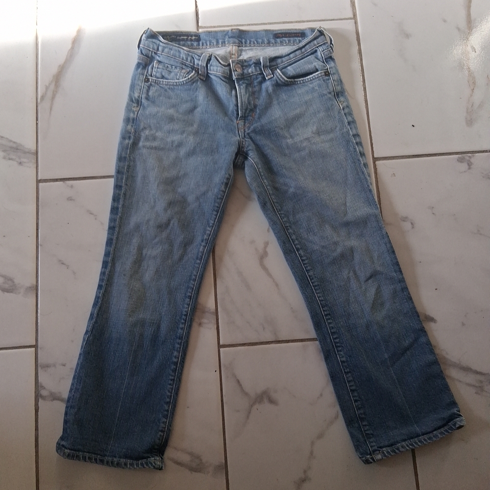 Citizens Of Humanity Denim Blue Straight Leg Jeans